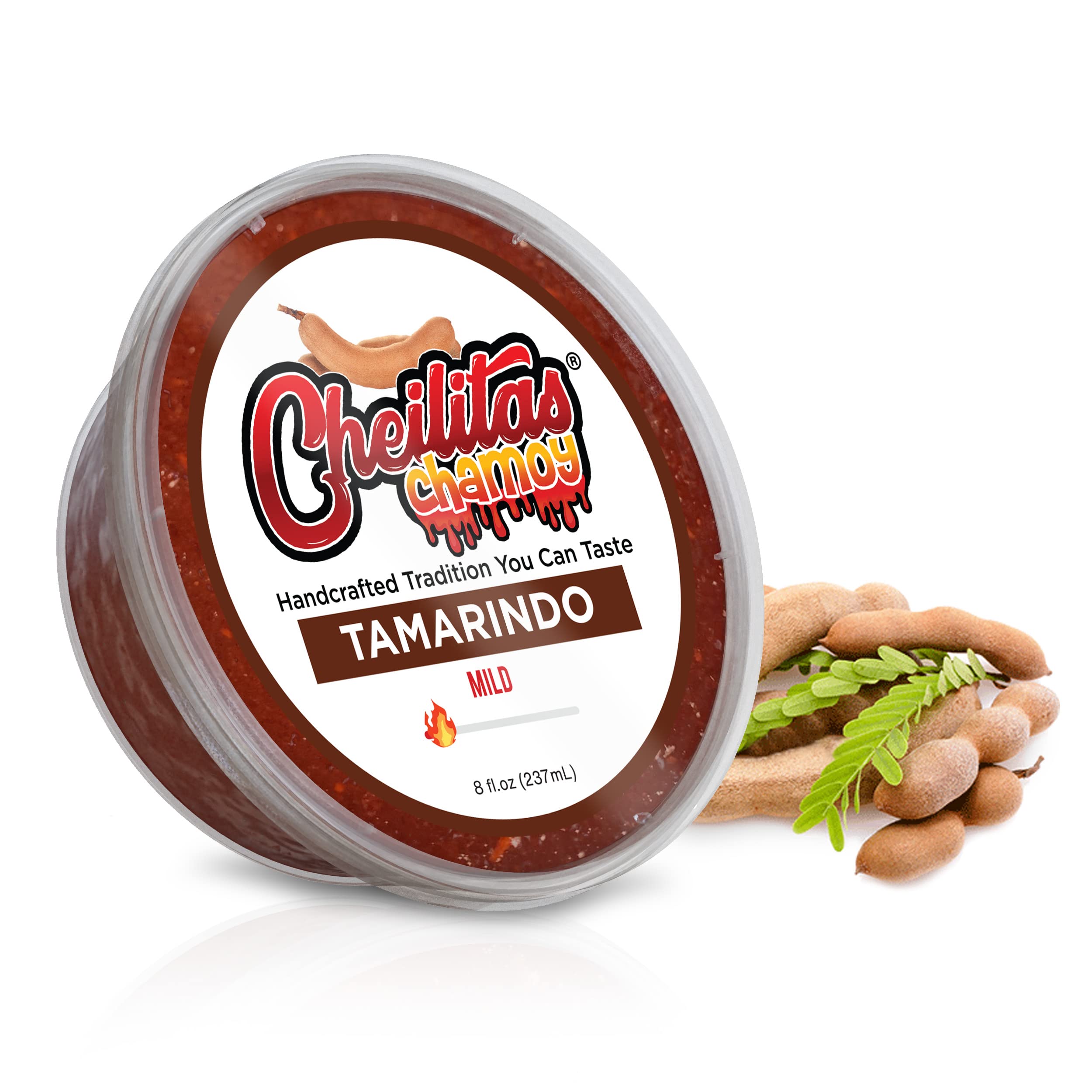 Cheilitas Chamoy Mexican Rim Candy Dip Paste 8 oz | Hand Crafted for Drinks, Cocktails, Micheladas, Beer and More (Tamarind)