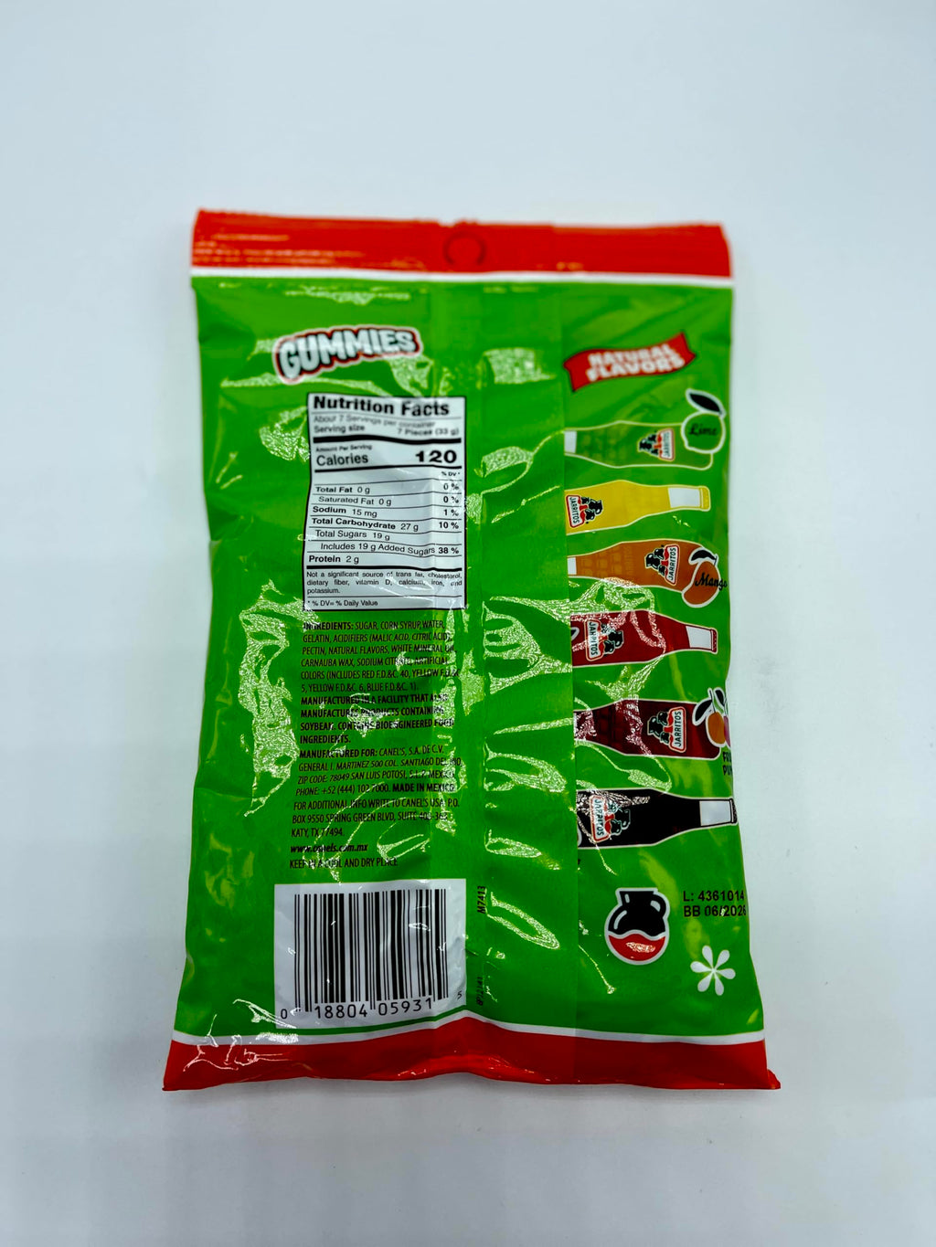 Canel’s Jarritos Gummies Candy – 8 oz Bag – Mixed Fruit Flavors – Vegan Mexican Gummy Treats