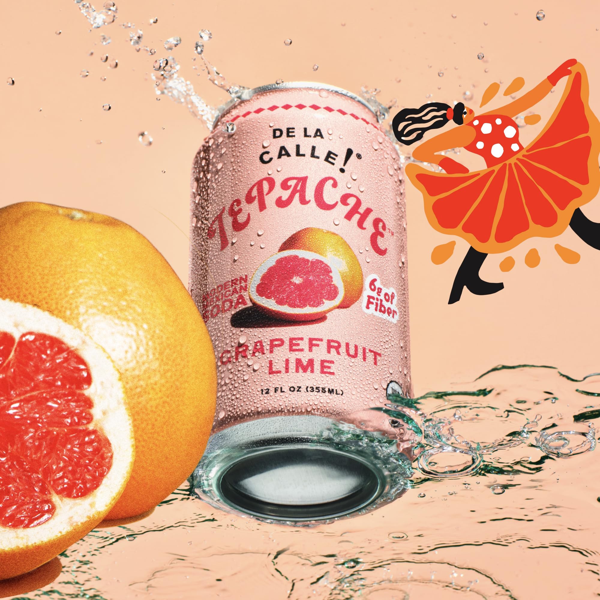 De La Calle Tepache - Mixta Variety Pack - Modern Mexican Soda - Craft Fermented Pineapple Sparkling Beverage - Certified Organic, Non-Alcoholic, Healthy Soda, Low Sugar, Low Calorie, Non-GMO