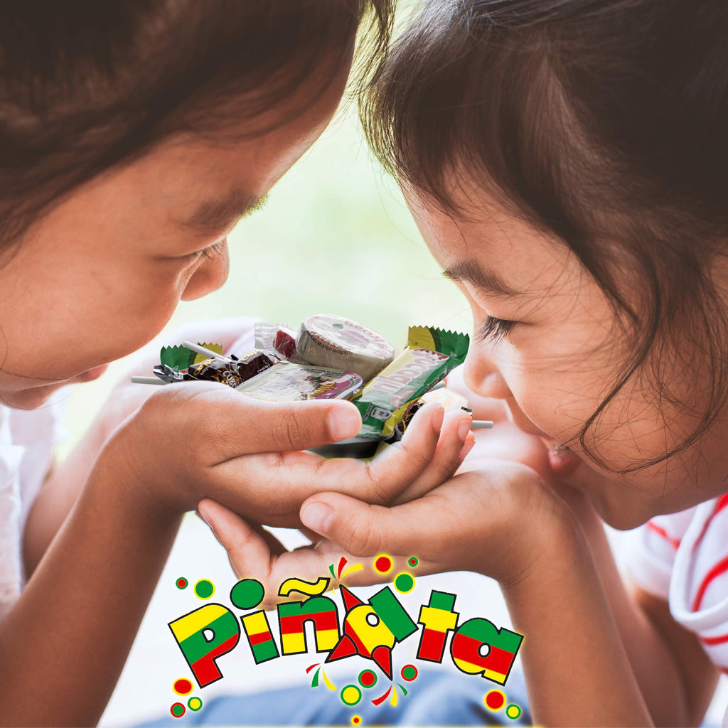 Pinata Mexican Candy Box (Tik Tok Slap Pack Tamarindo (9.9 Ounces)(16 Pieces) Slaps Lollipop Candy DIY Kit