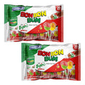 Colombina Bon Bon Bum Tropical Passion Fruit & Watermelon with Tajin Seasoning Chile Lime Dip, 20 Count (Pack of 1)