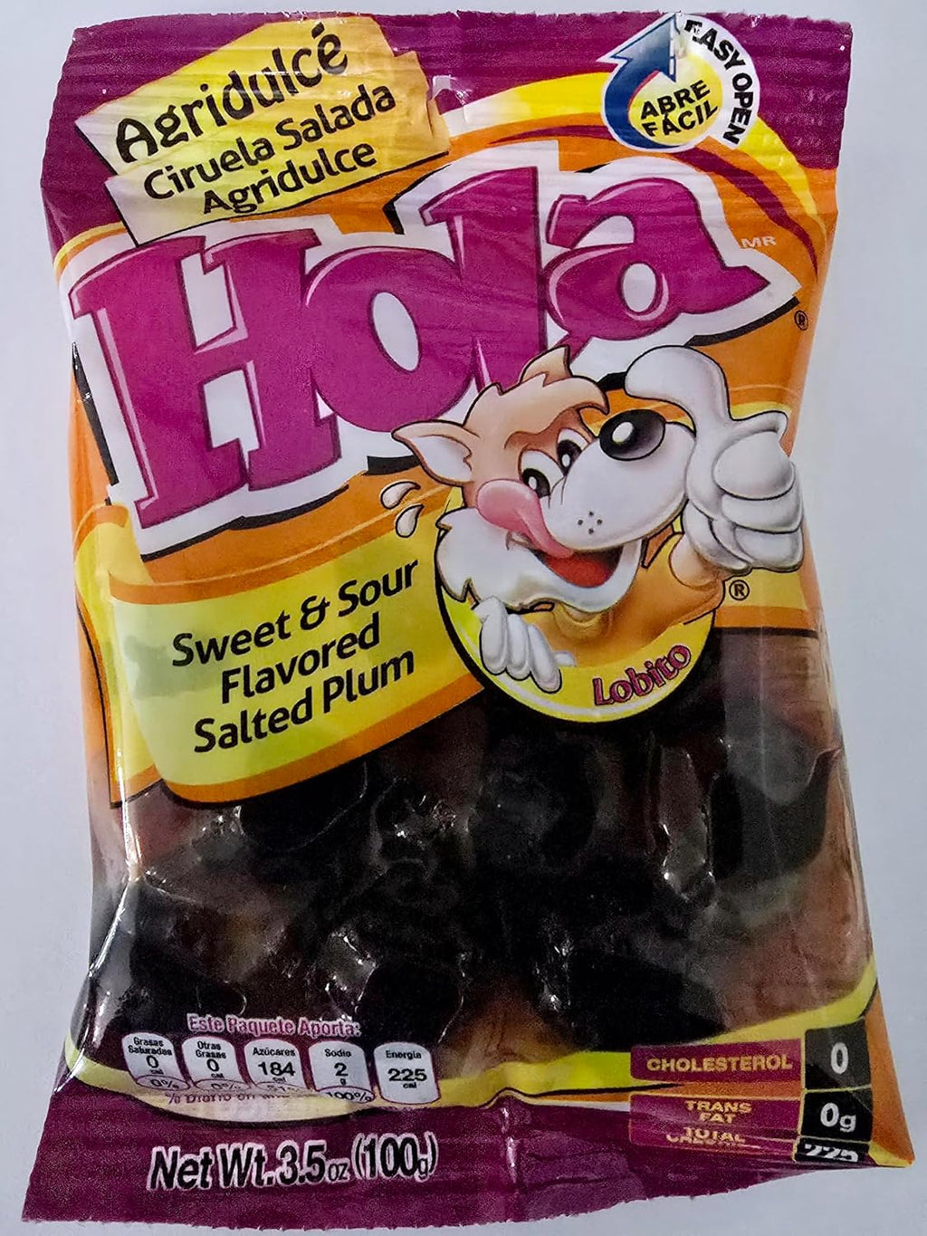 Hola Lobito Variety Pack – 6 Flavors of Mexican Salted Plums & Apricots | Sweet, Spicy & Sour Fruit Snacks, 6-Pack