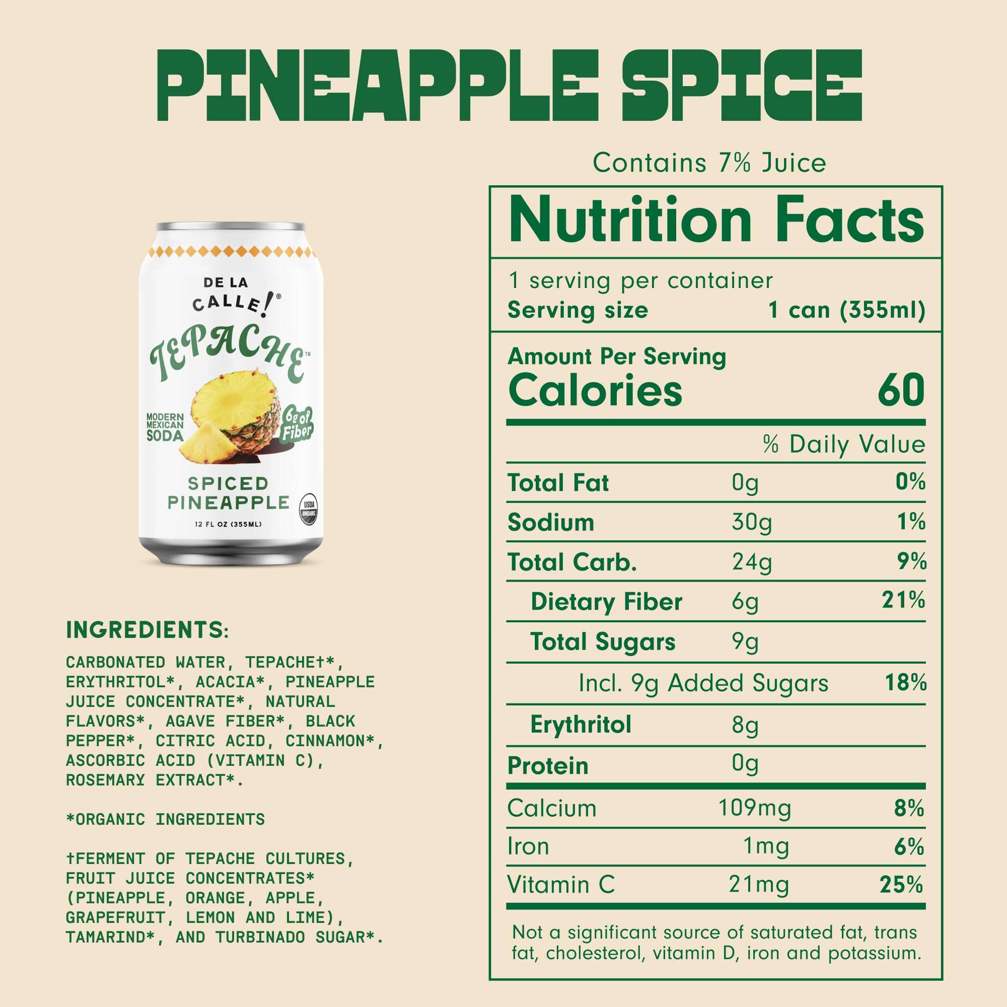 De La Calle Tepache - Mixta Variety Pack - Modern Mexican Soda - Craft Fermented Pineapple Sparkling Beverage - Certified Organic, Non-Alcoholic, Healthy Soda, Low Sugar, Low Calorie, Non-GMO