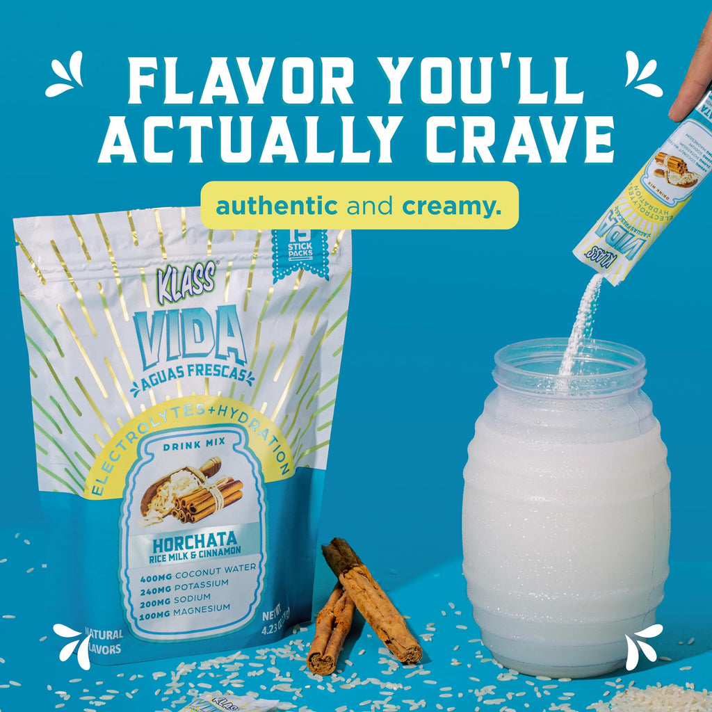 KLASS VIDA Daily Hydration Pineapple Agua Fresca Electrolyte Powder Packets | Sugar Free Electrolyte Drink Mix | Hydration Packets with Coconut Water & Minerals | 15 Stick Packs