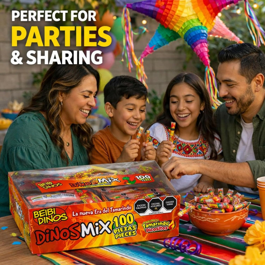 100 Piece Tamarind Candy Mix – Mexican Candy Variety Pack – Sweet, Spicy & Tangy Assorted Candy – Individually Wrapped Snack Box for Parties, Piñatas & Gifts
