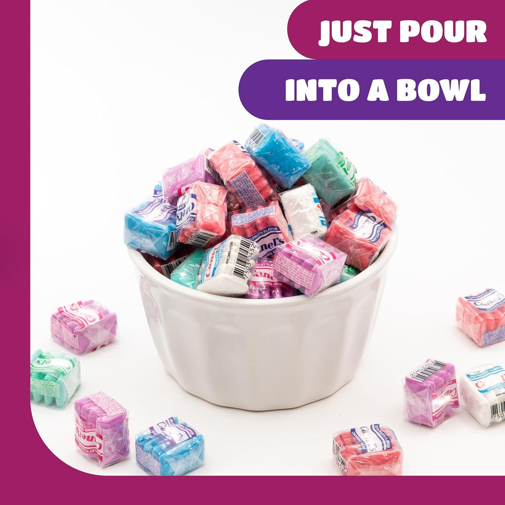 Mexican Original Chewing Gum, Assorted Flavors - 90 Mini Packs, 1 Lb Pack | Spearmint, Tutti-Frutti, Cinnamon, Blueberry, Violet