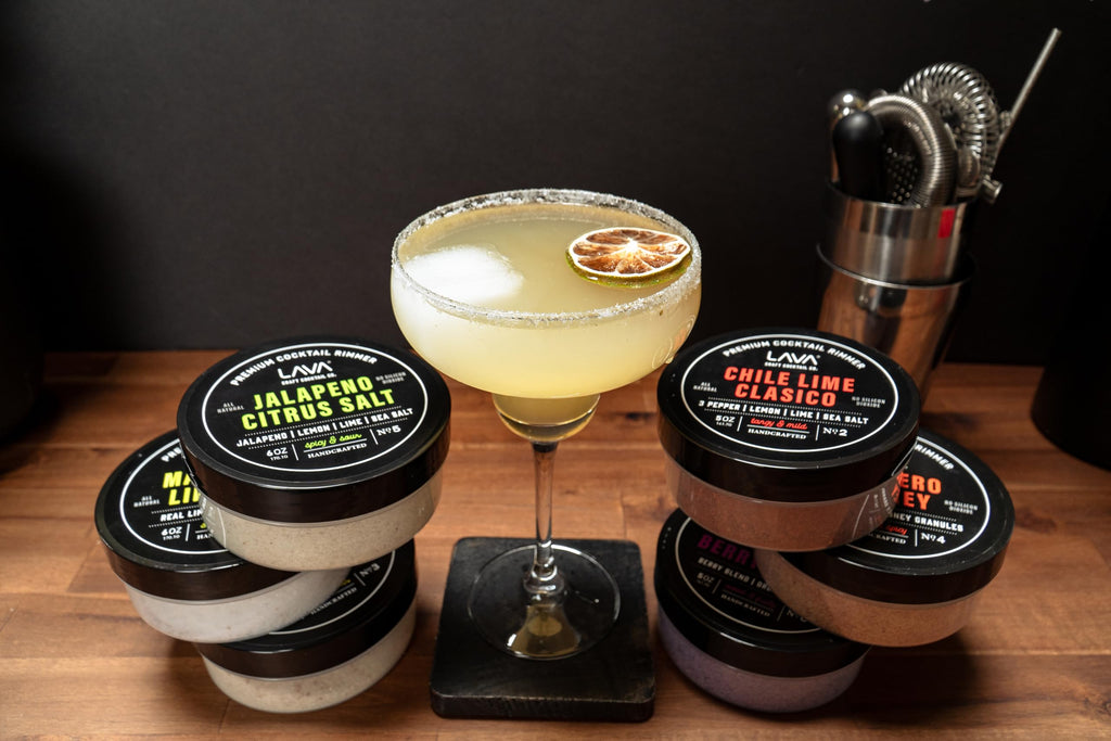LAVA Premium Chile Lime Clásico Cocktail Rimmer 5oz, All Natural Bloody Mary Rimmer, Michelada Rimmer, Margarita Rimmer Salt, No Silicon Dioxide, with Screw-On Lid