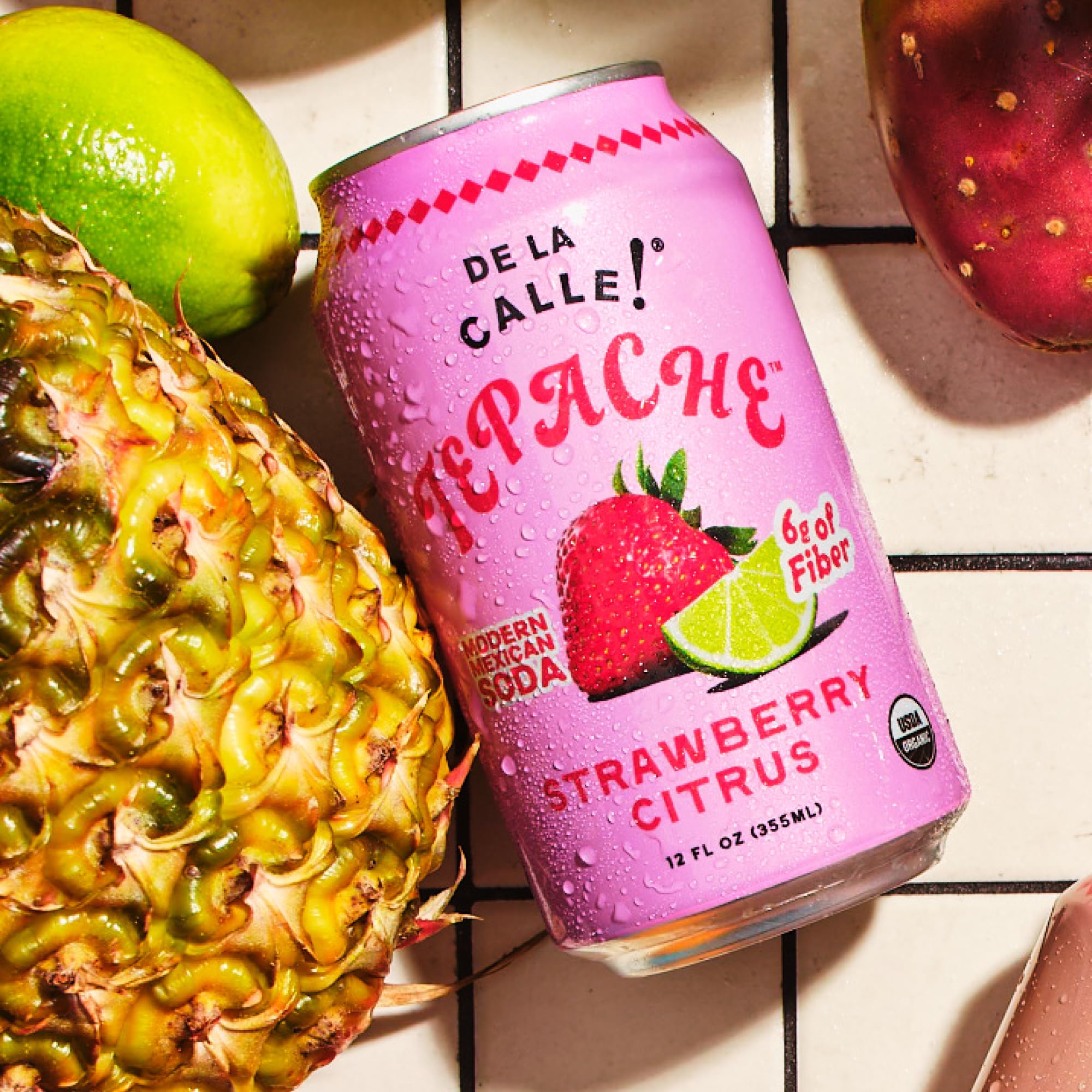 De La Calle Tepache - Mixta Variety Pack - Modern Mexican Soda - Craft Fermented Pineapple Sparkling Beverage - Certified Organic, Non-Alcoholic, Healthy Soda, Low Sugar, Low Calorie, Non-GMO