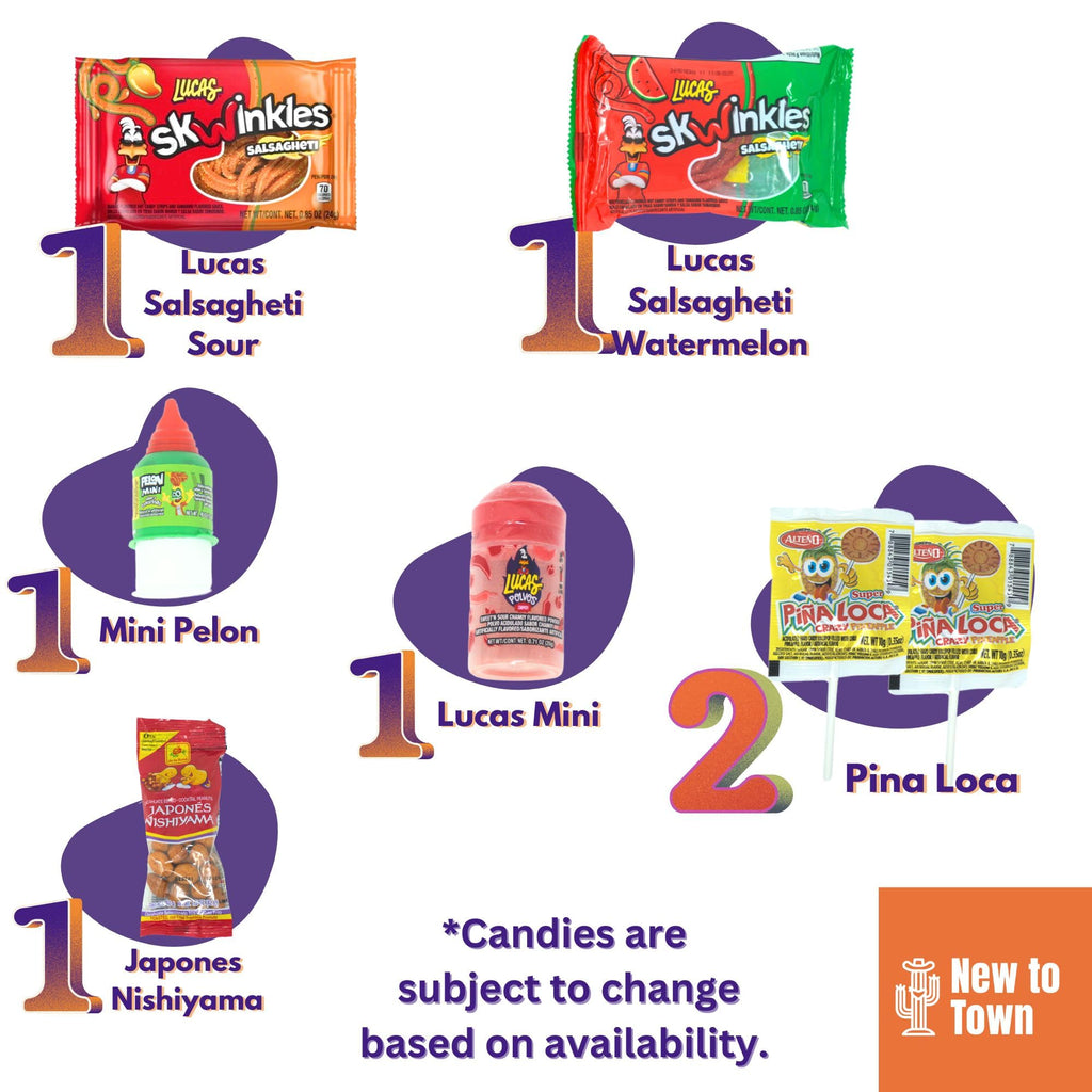 Mexican Candy Variety Pack (120 Count) Dulces Mexicanos, Tamarind Candy, with Pulparindo, Vero Lollipops, Lucas, De La Rosa, Mazapan, Mexican Snacks, Bulk Pinata, Fiesta