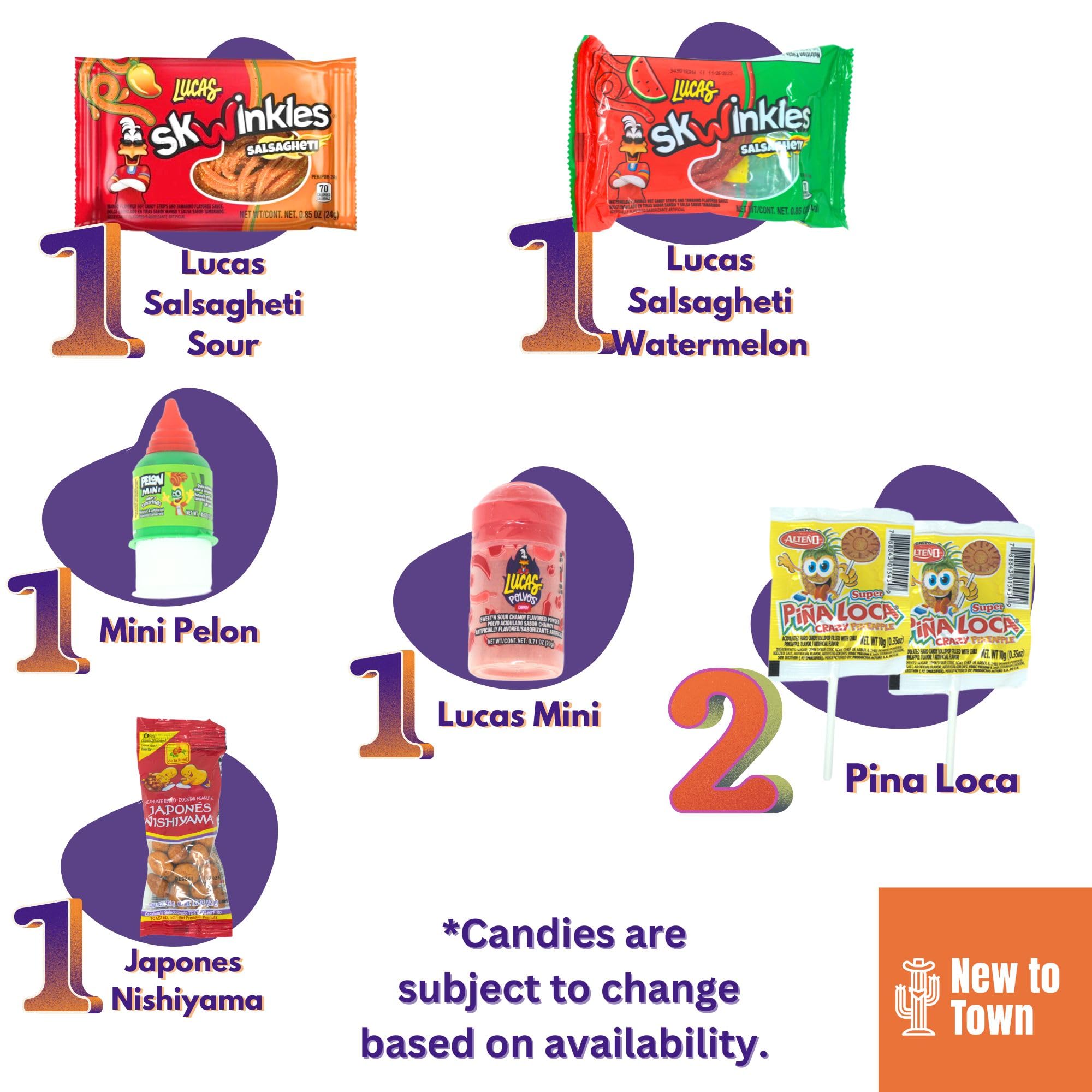 Mexican Candy Variety Pack (120 Count) Dulces Mexicanos, Tamarind Candy, with Pulparindo, Vero Lollipops, Lucas, De La Rosa, Mazapan, Mexican Snacks, Bulk Pinata, Fiesta