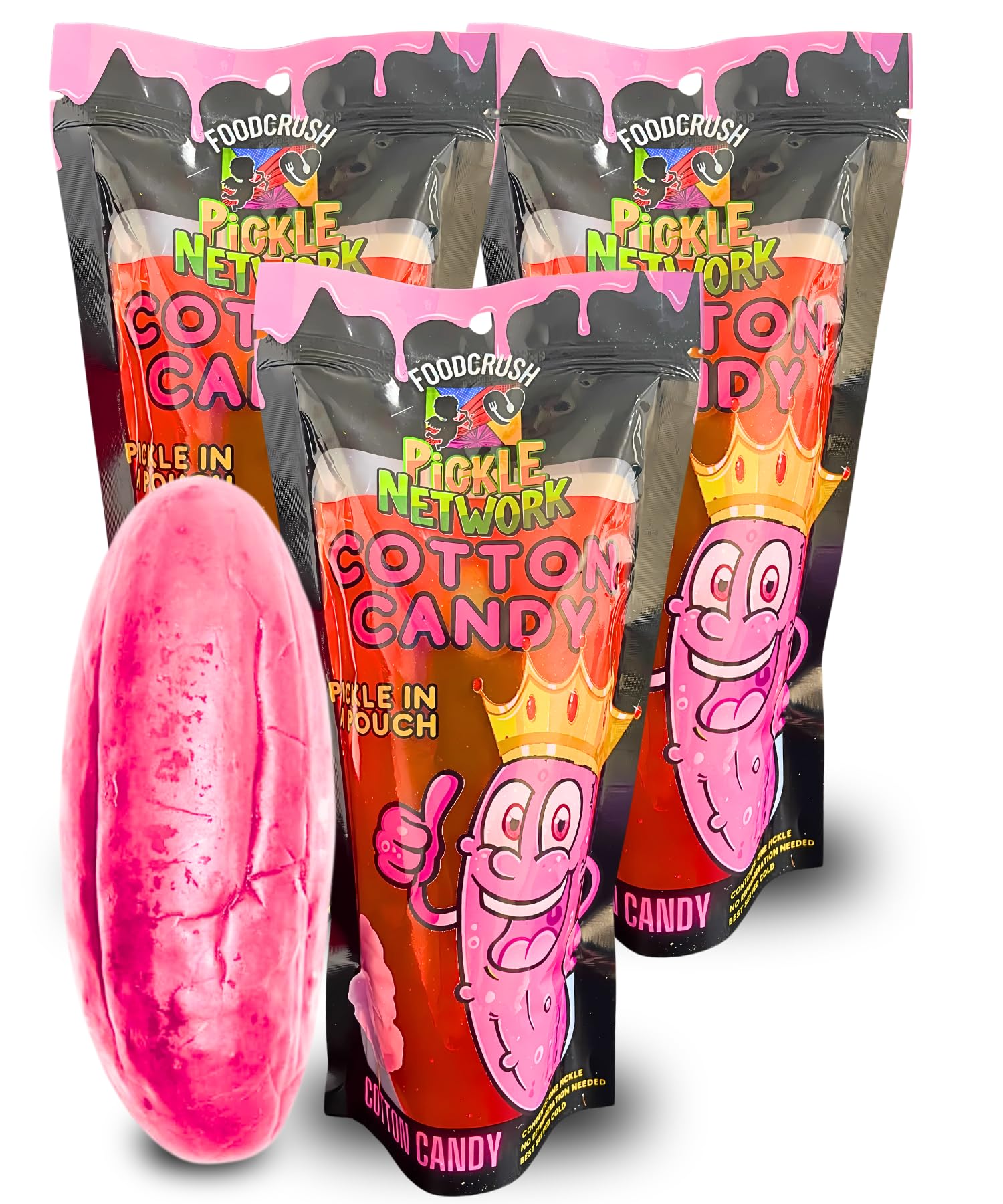 Food Crush Chamoy Pickles In A Pouch (Pack of 3) Used in the Chamoy Pickle Kit by Tiktok trend items