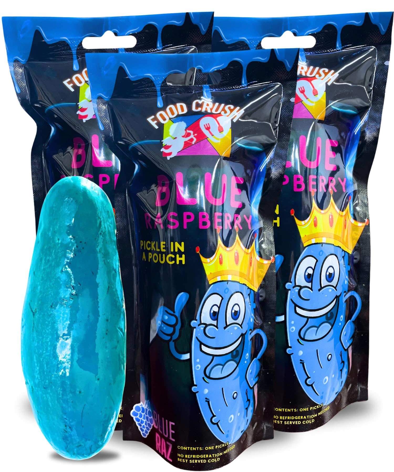 Food Crush Chamoy Pickles In A Pouch (Pack of 3) Used in the Chamoy Pickle Kit by Tiktok trend items