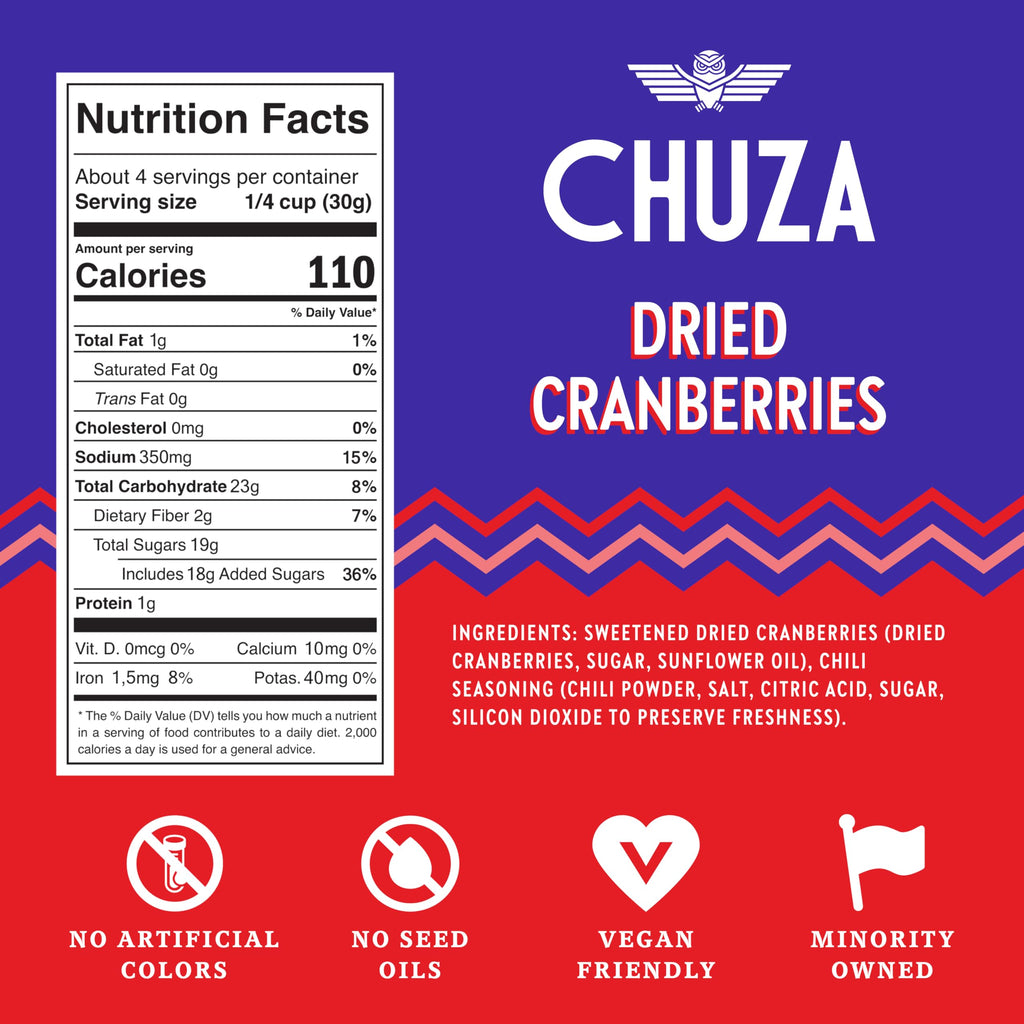 CHUZA Spicy Dried Mango Snacks Bites (4.5 oz. Pack of 2) – Mexican Candy Style Sweet Chili Dried Mango, with Chili Seasoning, Chili Powder, Dried Fruit Snacks, Spicy Snacks