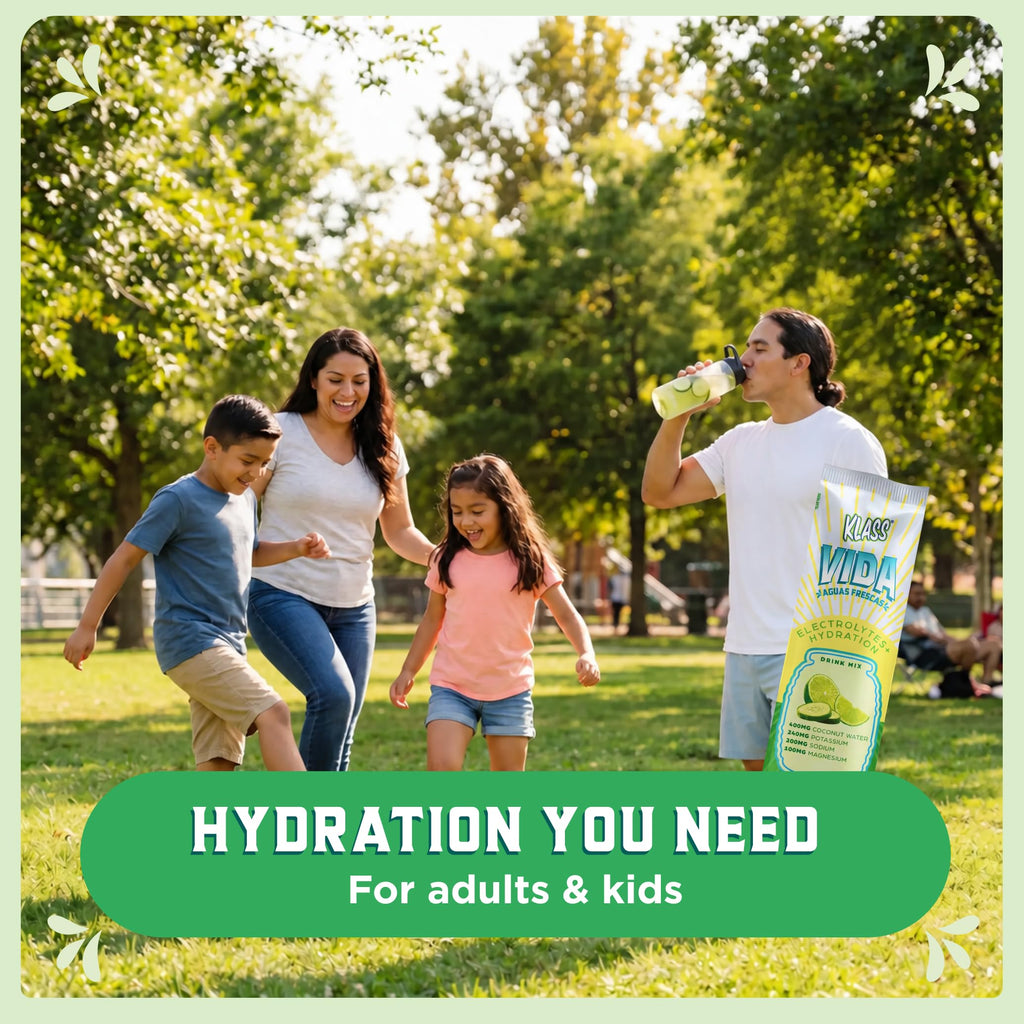 KLASS VIDA Daily Hydration Pineapple Agua Fresca Electrolyte Powder Packets | Sugar Free Electrolyte Drink Mix | Hydration Packets with Coconut Water & Minerals | 15 Stick Packs