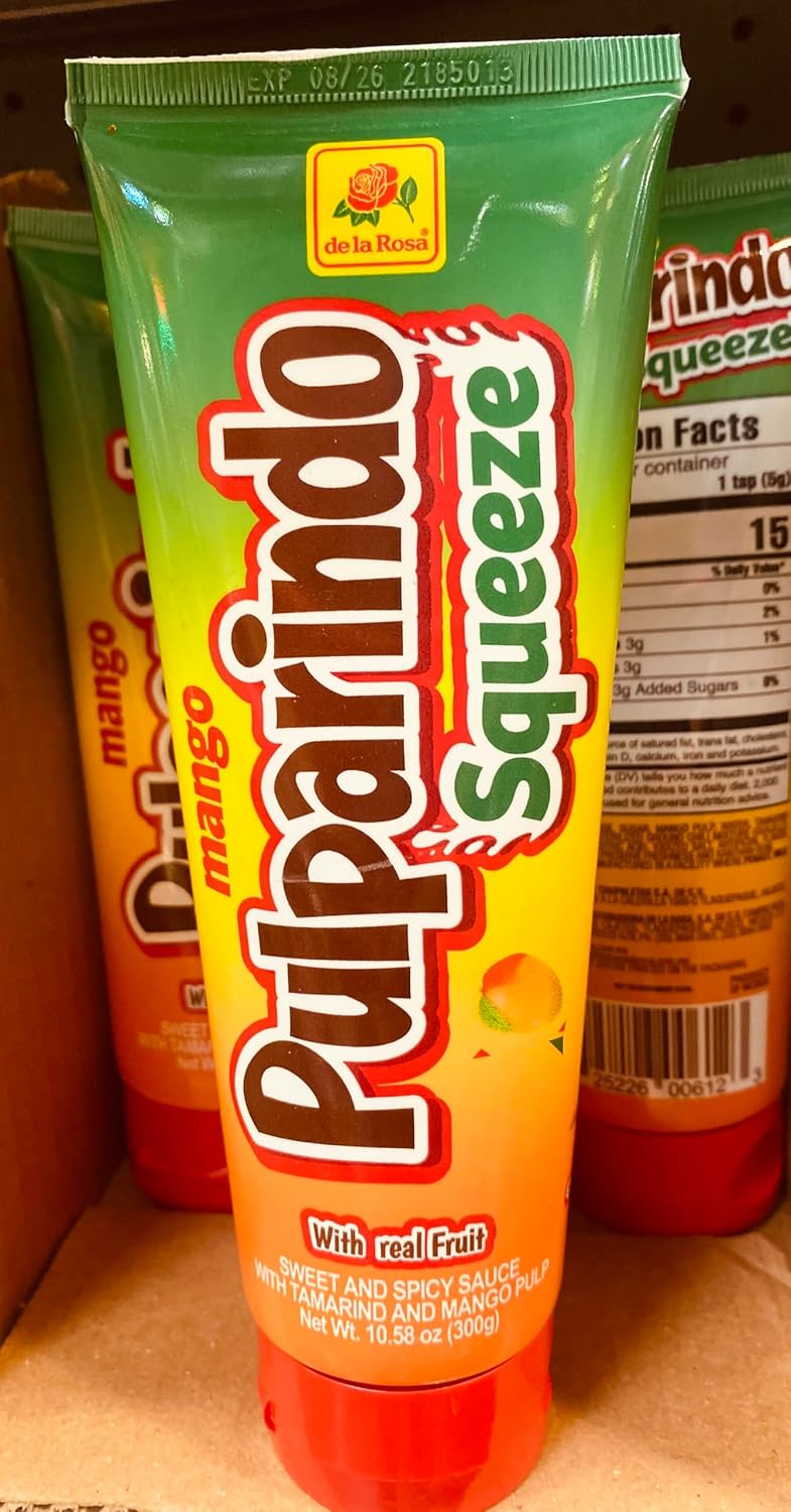 Pulparindo Squeeze: Spicy Tamarind Candy Tube (Original & Mango)