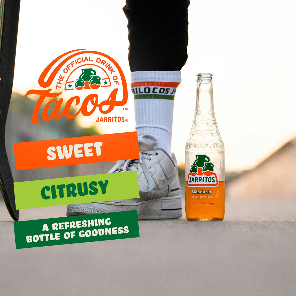 Jarritos - Mexican Soda Soft Drinks, Lime (17.7 oz, 524ml) 24 Bottles - Made with Real Cane Sugar - 0g Fat - Made in Mexico - Natural Flavor Soda Pop - Party & BBQ Beverages