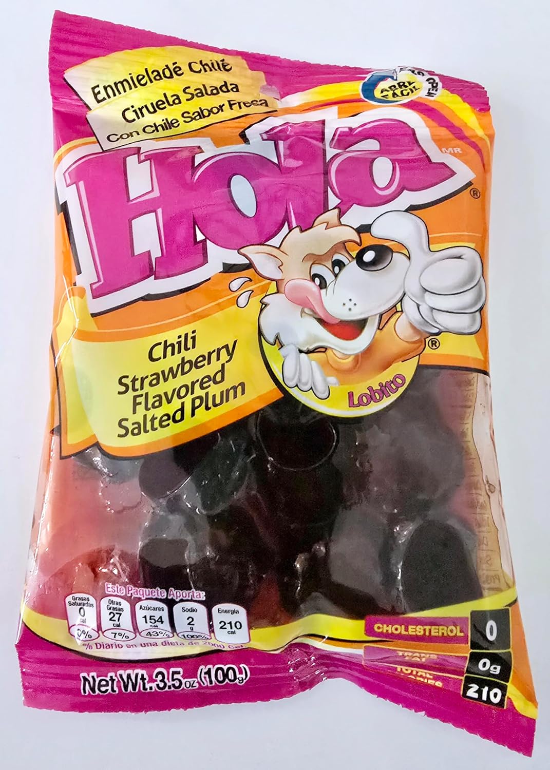 Hola Lobito Variety Pack – 6 Flavors of Mexican Salted Plums & Apricots | Sweet, Spicy & Sour Fruit Snacks, 6-Pack