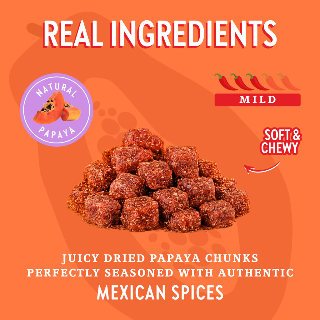 CHUZA Spicy Dried Mango Snacks Bites (4.5 oz. Pack of 2) – Mexican Candy Style Sweet Chili Dried Mango, with Chili Seasoning, Chili Powder, Dried Fruit Snacks, Spicy Snacks