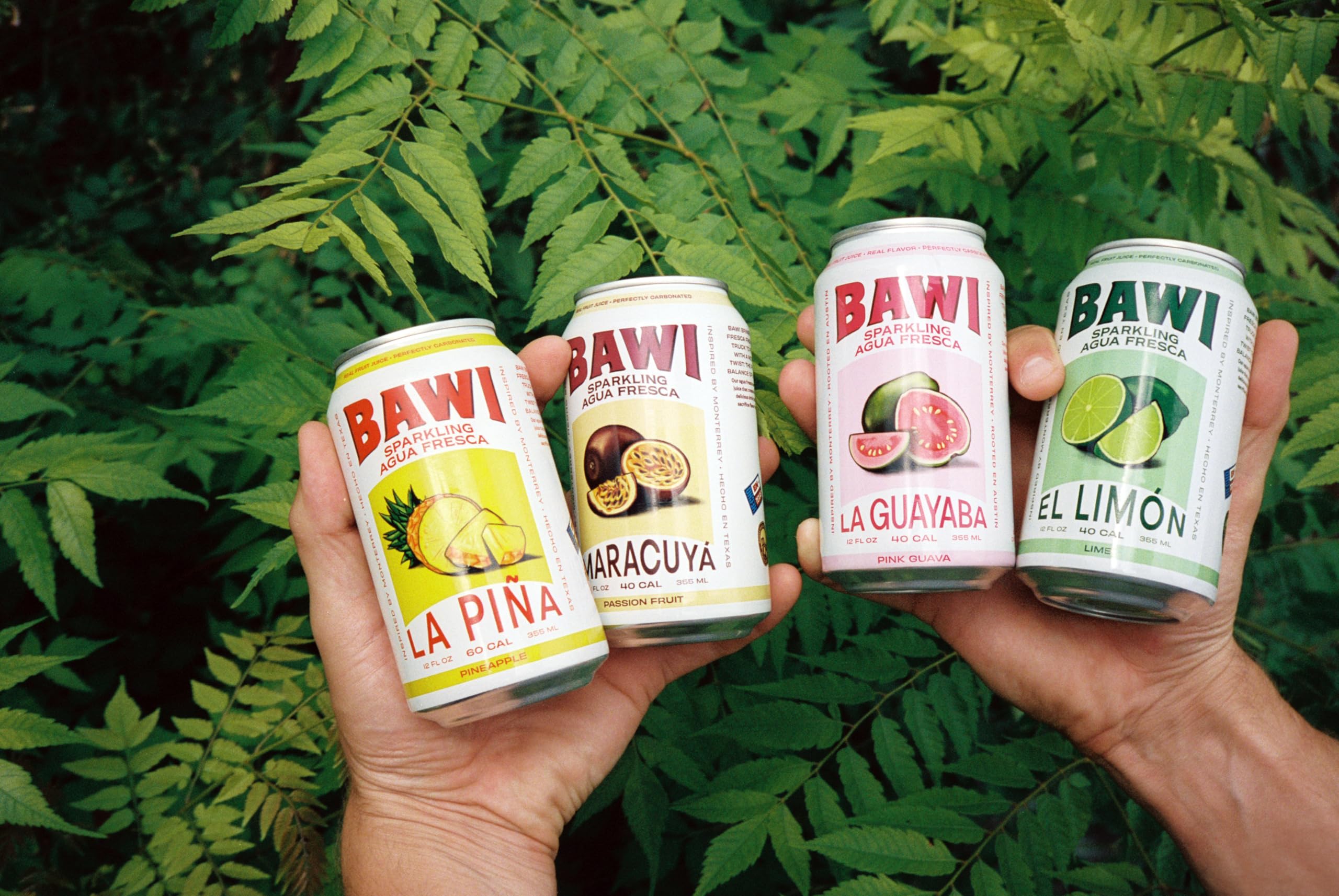 Bawi La Guayaba Sparkling Agua Fresca, Pink Guava with hints of Orange and Hibiscus, 12 Pack, 480 ml