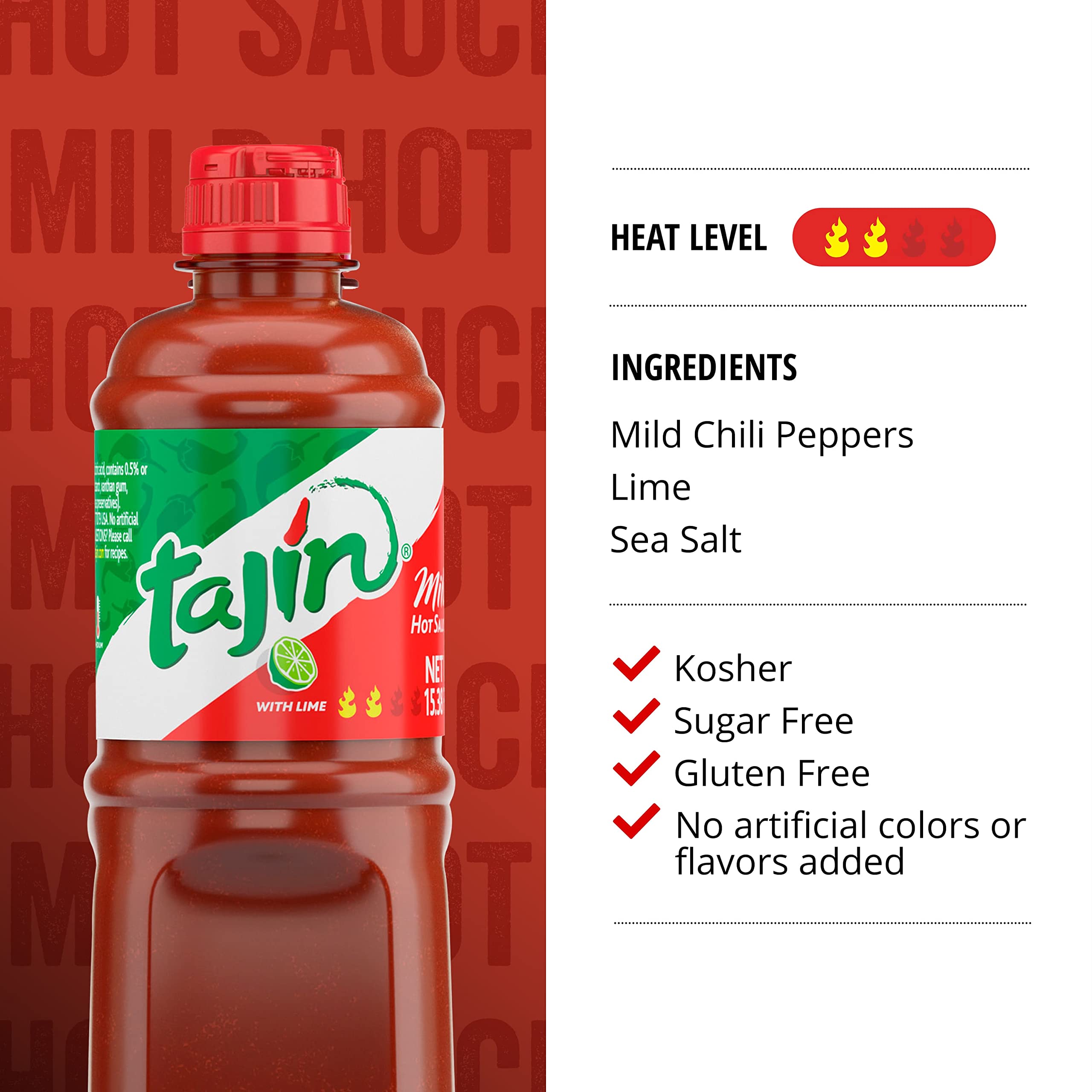 Tajin Fruity Chamoy Sauce, Sweet & Tangy Chamoy for Fruit, Candy, Snacks, Mangonadas & Drinks, 15.38 oz Each (12 Pack)