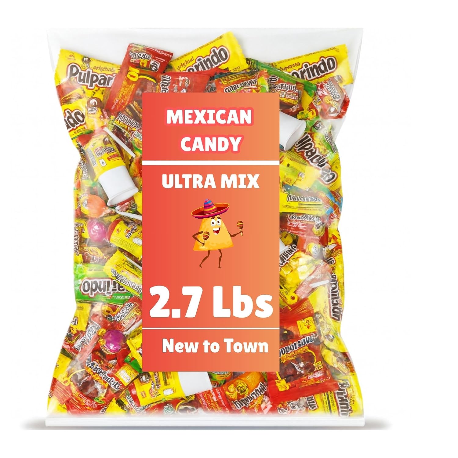 Pulparindo Mexican Candy Bulk, Dulces Mexicanos, Tamarind Candy, Pulparindo Variety Pack, Assorted Mix, Pinata Bulk, Mexican Snacks, Fiesta, 2.7 lbs