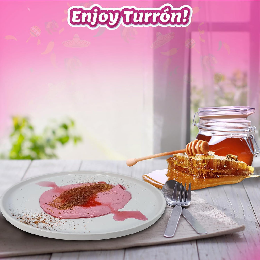 Turron Kit - Includes 4oz Turron, 2 Mini To Go Chil Powder, 3 Chamoy Packets, and 4 Limon7, Mexican Candy, Dulces Mexicanos, Sweet, Spicy, Turrón Rosa, Nougat, Viral on TikTok