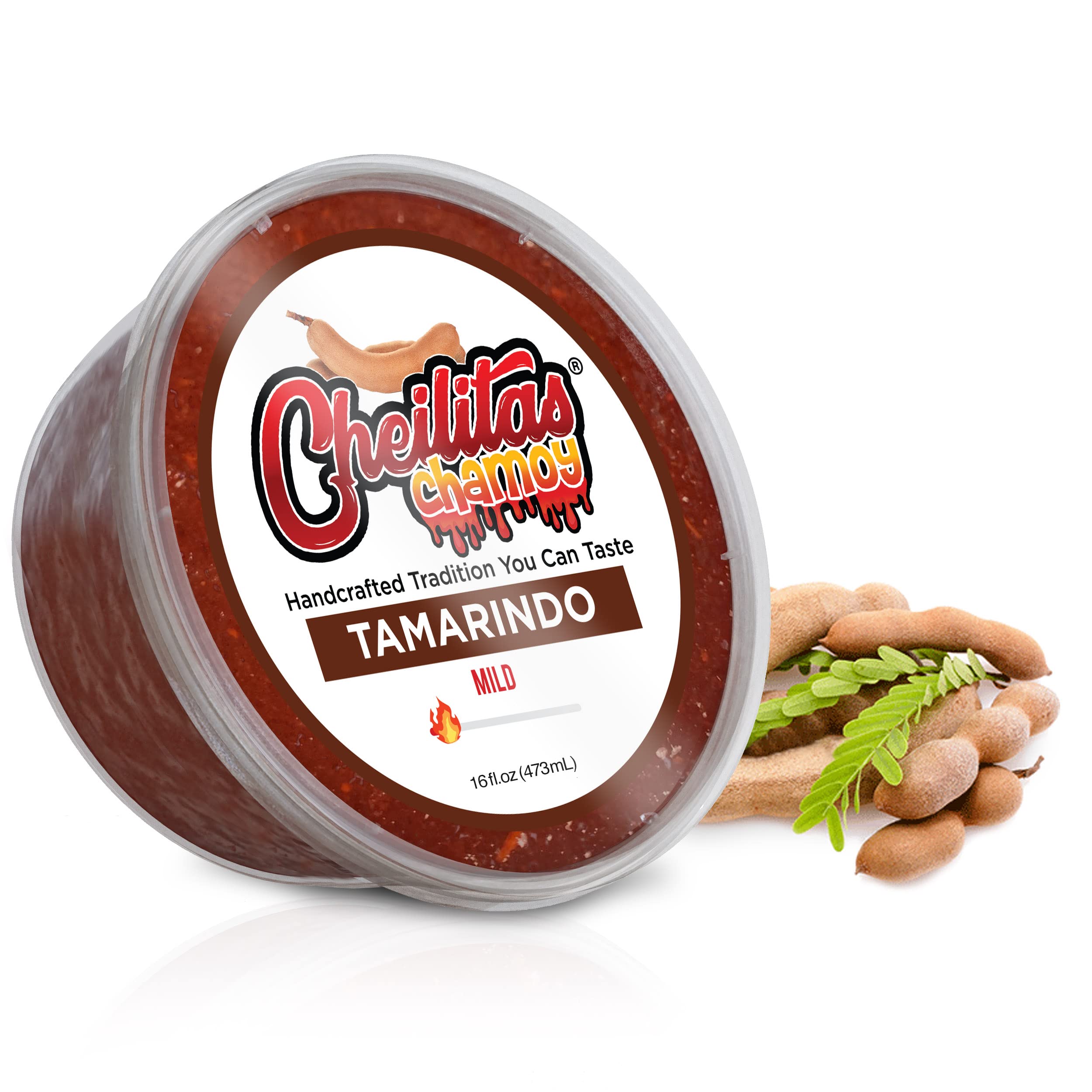 Cheilitas Chamoy Mexican Rim Candy Dip Paste 8 oz | Hand Crafted for Drinks, Cocktails, Micheladas, Beer and More (Tamarind)