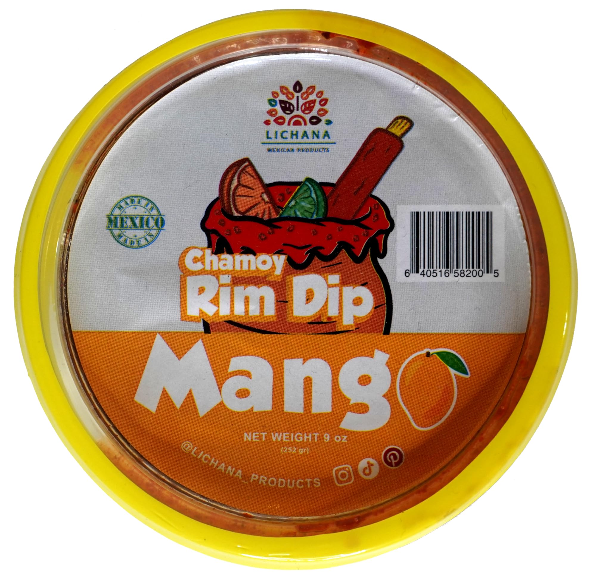 LICHANA Premium Rim Dip 9oz 12.5% More - Chamoy Paste 100% Mexican Handcrafted, Candy Dip For Drinks, Cocktails, Michelada, Beer, Seltzer, Rim Dressing (Watermelon)
