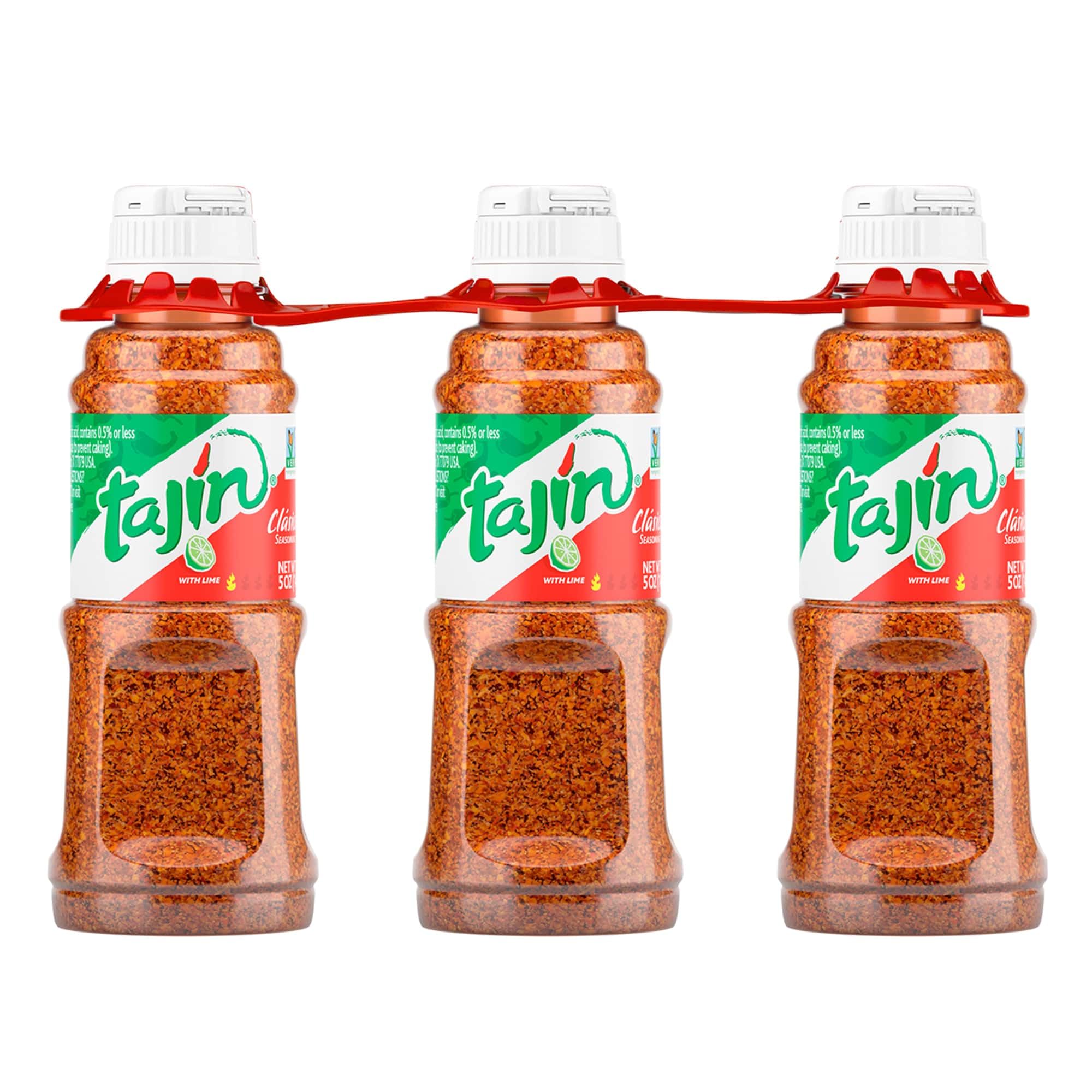 Tajin Clásico Seasoning Authentic Mexican Chili Lime Spice Blend for Fruit, Snacks, Tacos and Cocktails, Gluten-Free Zesty Flavor Enhancer 14 oz (Pack of 2)