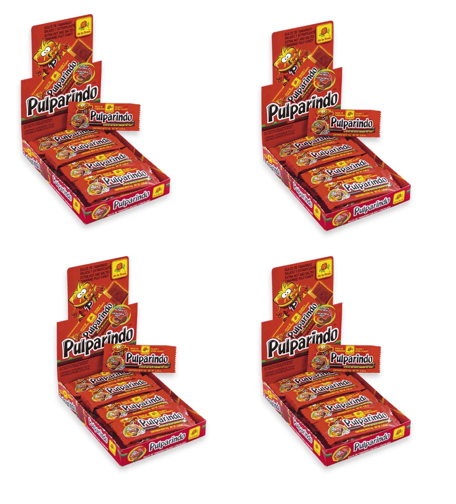 De la Rosa pulparindo 20 pack, tamarind candy (MANGO)