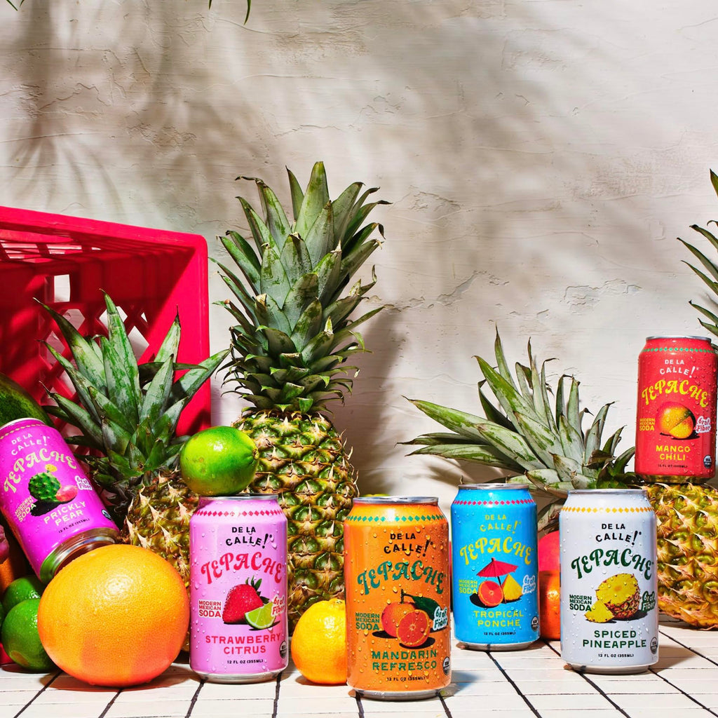 De La Calle Tepache - Mixta Variety Pack - Modern Mexican Soda - Craft Fermented Pineapple Sparkling Beverage - Certified Organic, Non-Alcoholic, Healthy Soda, Low Sugar, Low Calorie, Non-GMO