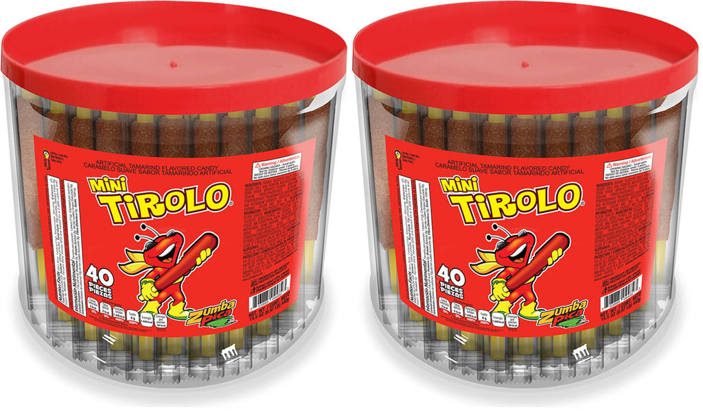 Zumba Pica Tirolo Tamarind Straw (10 Count) - Tamarindo Mexican Candy Sticks - Tamarindo Straws - Tamarind Candy - Tamarin Sticks - Tamarin Straws - Michelada Straws - Caramelo Suave Sabor Tamarindo