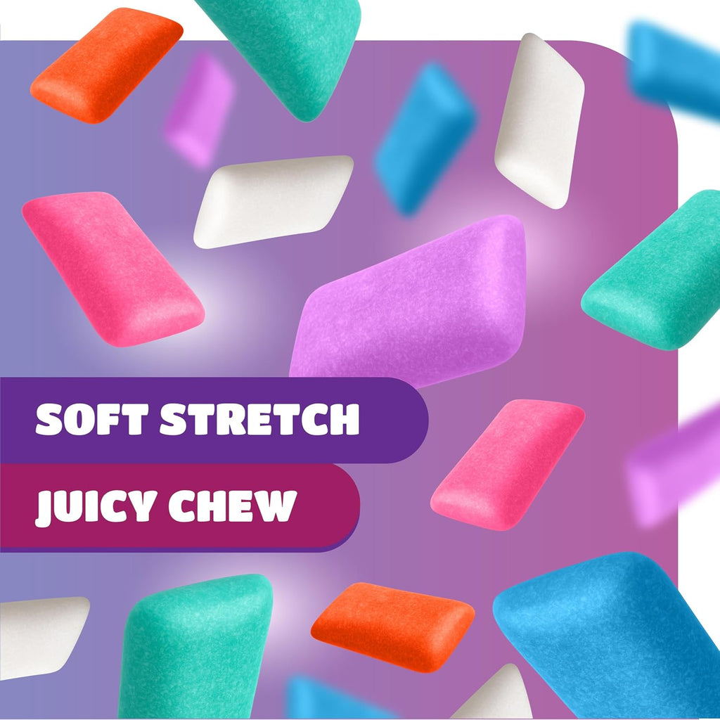 Mexican Original Chewing Gum, Assorted Flavors - 90 Mini Packs, 1 Lb Pack | Spearmint, Tutti-Frutti, Cinnamon, Blueberry, Violet