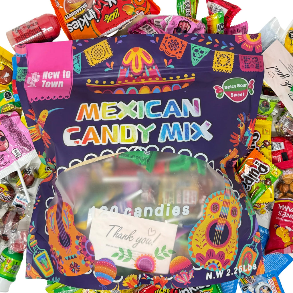 Mexican Candy Variety Pack (120 Count) Dulces Mexicanos, Tamarind Candy, with Pulparindo, Vero Lollipops, Lucas, De La Rosa, Mazapan, Mexican Snacks, Bulk Pinata, Fiesta