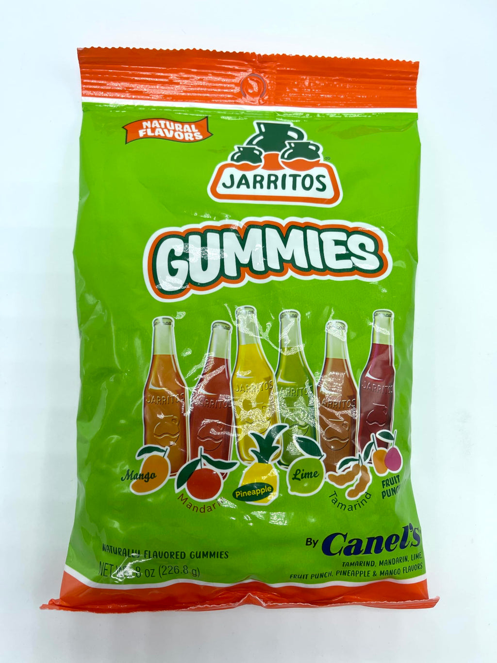 Canel’s Jarritos Gummies Candy – 8 oz Bag – Mixed Fruit Flavors – Vegan Mexican Gummy Treats