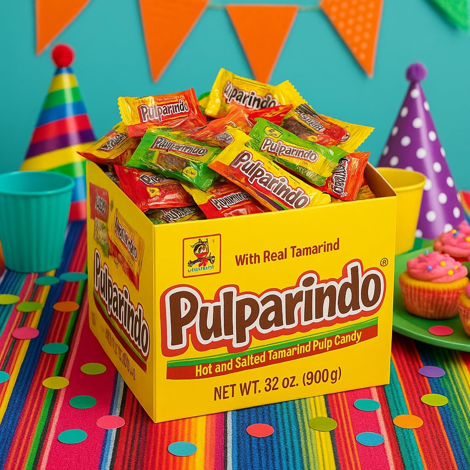 Pulparindo Mexican Candy Bulk, Dulces Mexicanos, Tamarind Candy, Pulparindo Variety Pack, Assorted Mix, Pinata Bulk, Mexican Snacks, Fiesta, 2.7 lbs