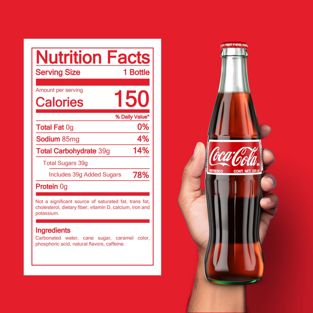 Coke de Mexico Mexican Coke Glass Bottle, 12 fl oz