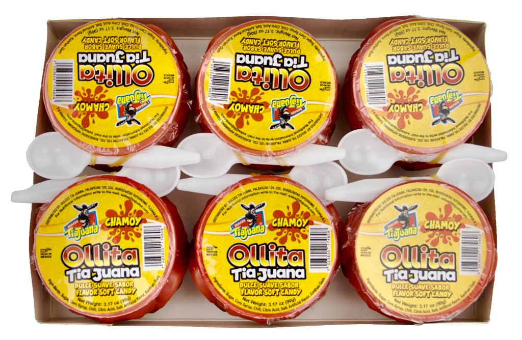 Ollita Tiajuana - Mini-Pot Tamarind Flavor Soft Candy: Dulce Suave Sabor Tamarindo
