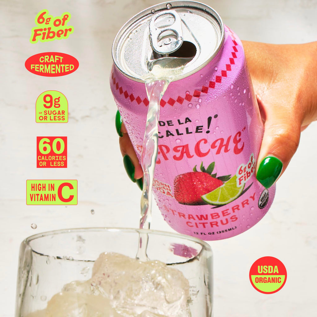 De La Calle Tepache - Mixta Variety Pack - Modern Mexican Soda - Craft Fermented Pineapple Sparkling Beverage - Certified Organic, Non-Alcoholic, Healthy Soda, Low Sugar, Low Calorie, Non-GMO