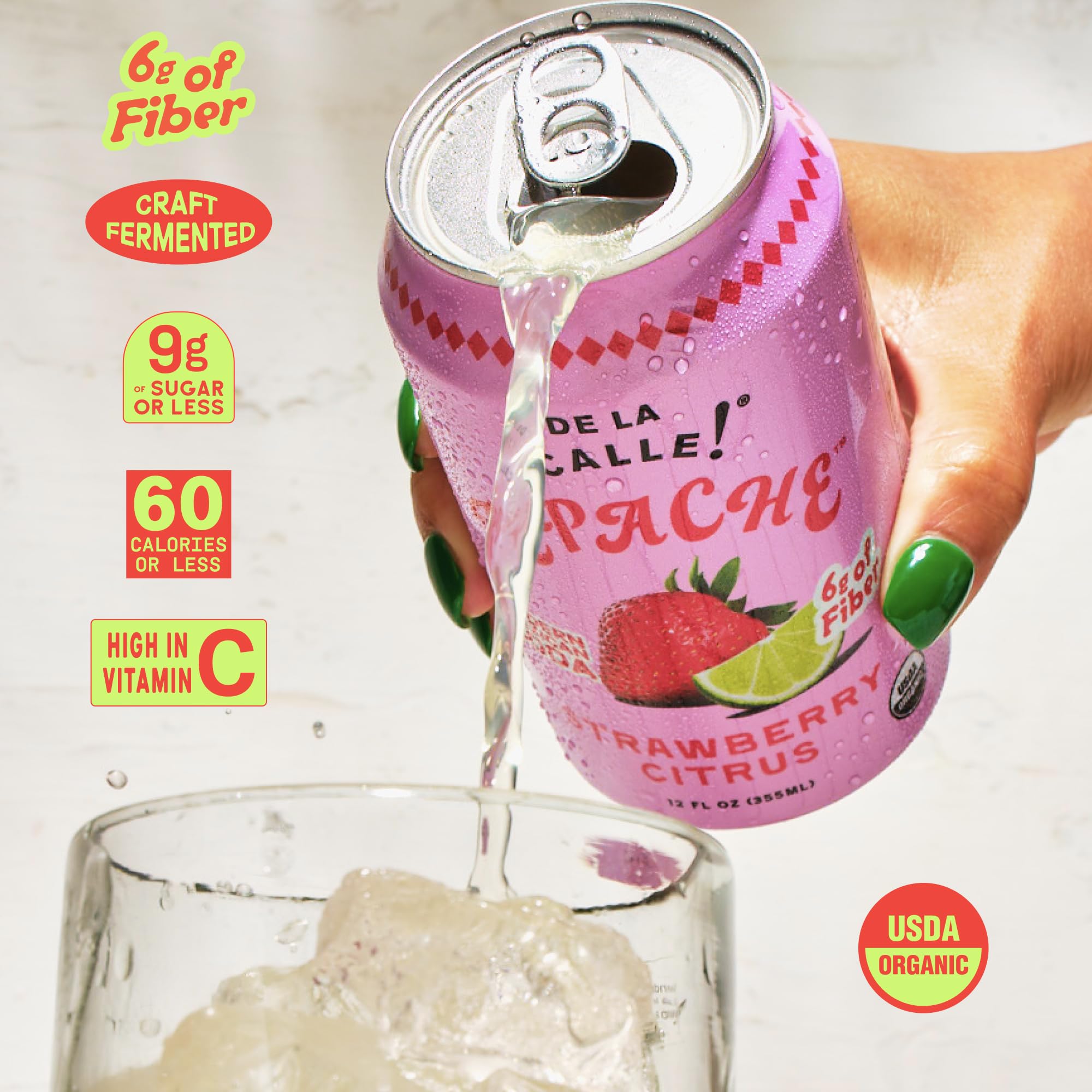 De La Calle Tepache - Mixta Variety Pack - Modern Mexican Soda - Craft Fermented Pineapple Sparkling Beverage - Certified Organic, Non-Alcoholic, Healthy Soda, Low Sugar, Low Calorie, Non-GMO
