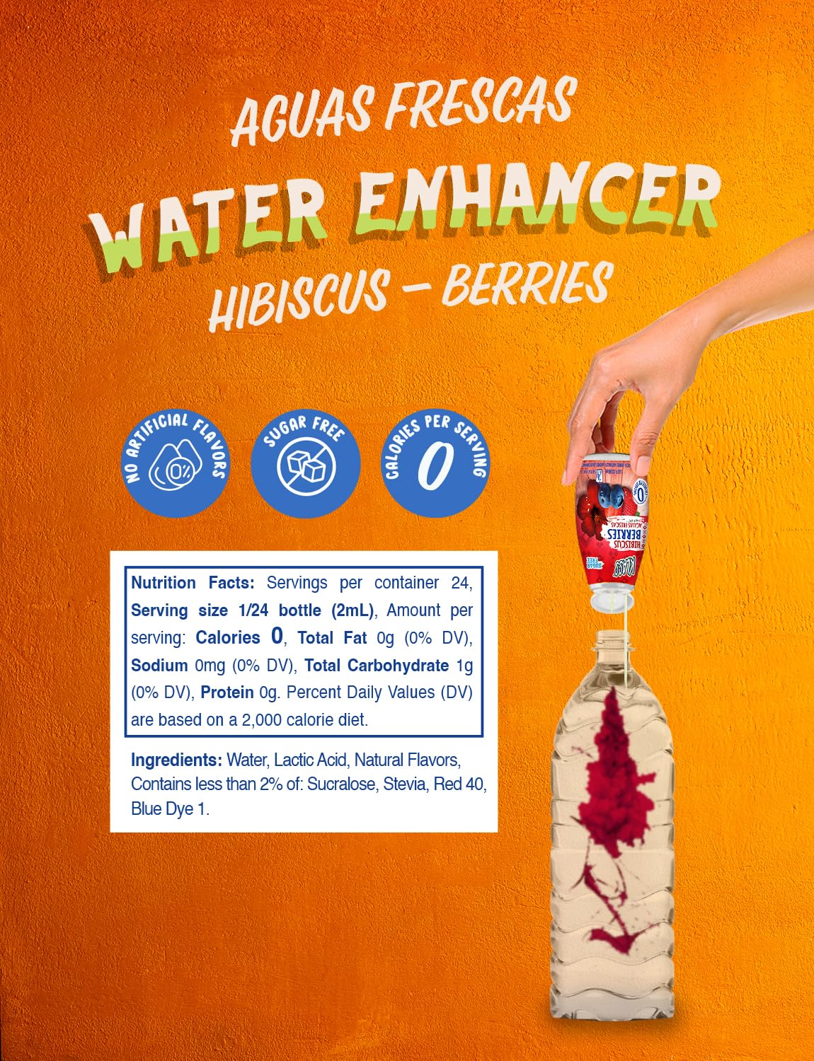 Klass Aguas Frescas | Liquid Water Enhancer | Cucumber-Limeade | Naturally Flavored | Sugar Free | Zero Calories Per Serving | Keto | 4 Bottles, Makes 96 Drinks