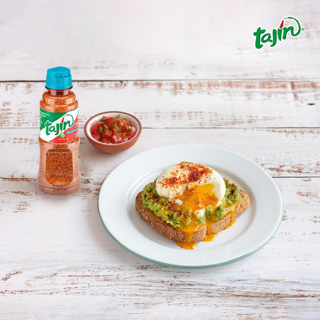 Tajin Clásico Reduced Sodium Seasoning, Authentic Mexican Chile Lime Spice Blend for Fruit, Vegetables, Salad Bowls, Avocado, Cucumber, and Fresh Produce, Zesty Flavor Enhancer, 5 oz, (Pack of 1)