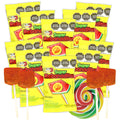 Needzo Mexican Candies, Flavored Lollipops with Chili Powder, Bulk Individually Wrapped Candy (Pack of 10) (Watermelon)