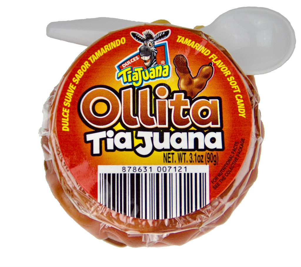 Ollita Tiajuana - Mini-Pot Tamarind Flavor Soft Candy: Dulce Suave Sabor Tamarindo