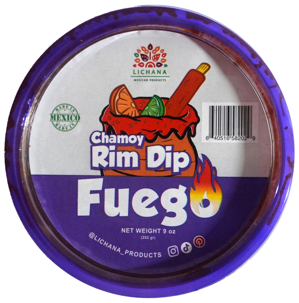 LICHANA Premium Rim Dip 9oz 12.5% More - Chamoy Paste 100% Mexican Handcrafted, Candy Dip For Drinks, Cocktails, Michelada, Beer, Seltzer, Rim Dressing (Watermelon)
