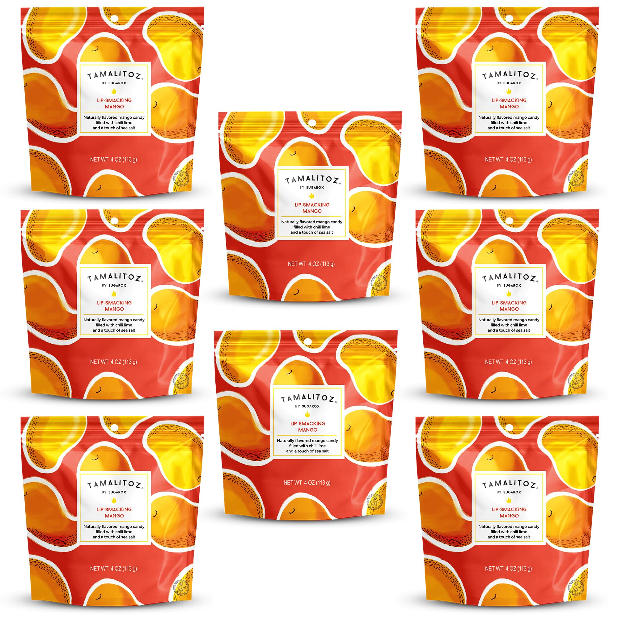 Tamalitoz Variety Pack – Spicy Mexican Hard Candy with Chile, Lime & Sea Salt, 8 Flavors: Mango, Cucumber, Tamarind, Watermelon, Pineapple, Blood Orange, Green Apple, Cherry – 8 Bags (4oz Each)