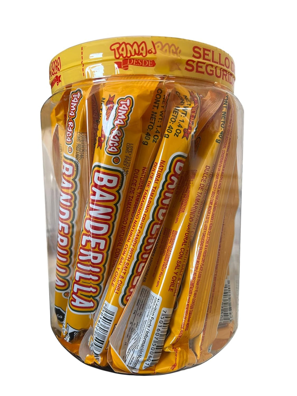 Banderilla Tama-Roca Tamarindo Mexican Candy Sticks. Contains 30 Pieces of Spicy Tamarind Candy With Salt And Chili 42.3 oz. (Pack of 2)