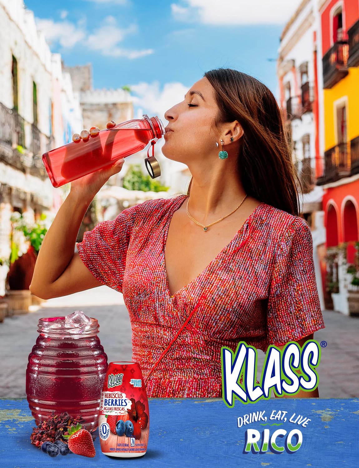 Klass Aguas Frescas | Liquid Water Enhancer | Cucumber-Limeade | Naturally Flavored | Sugar Free | Zero Calories Per Serving | Keto | 4 Bottles, Makes 96 Drinks