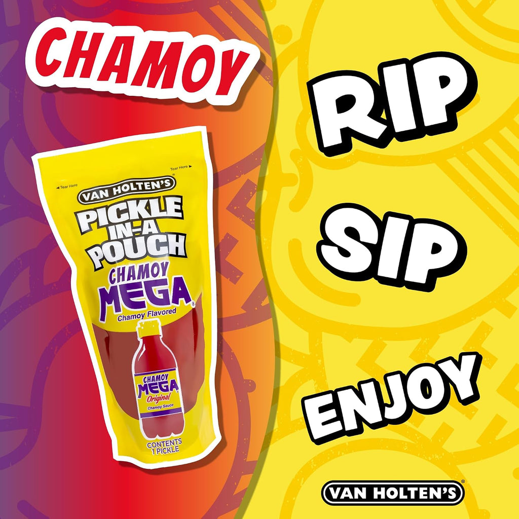 Van Holten's Pickles - Jumbo Chamoy Pickle-In-A-Pouch - 12 Pack