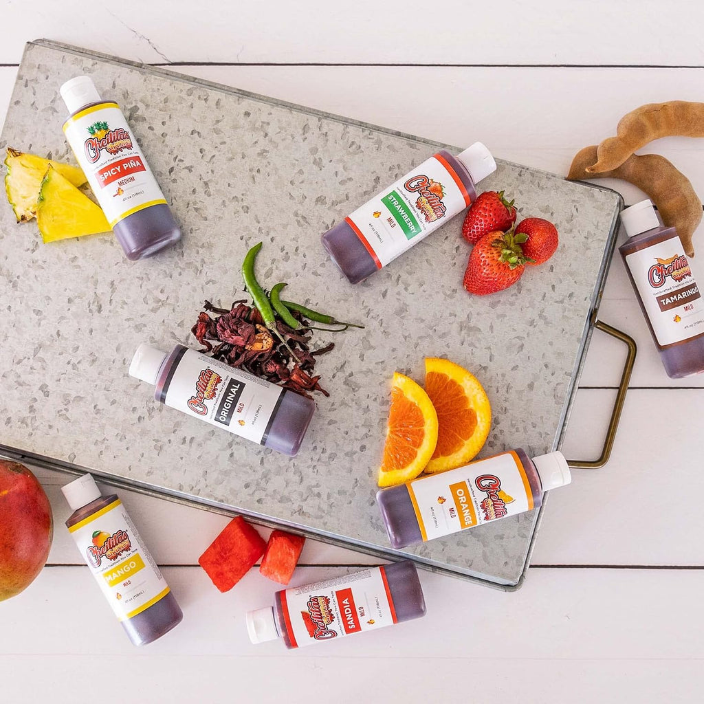 Cheilitas Chamoy All Natural Mexican Rim Candy Dip | Spicy Piña Grab & Go Bottle | Hand Crafted for Drinks, Cocktails, Micheladas, Beer and More